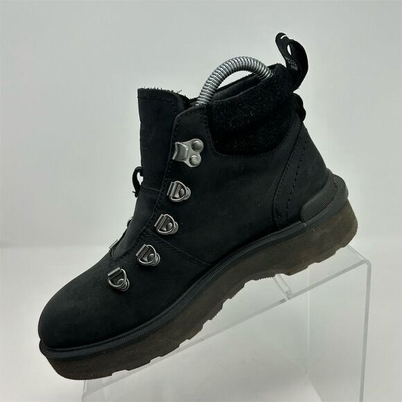Sorel Women's Chukka Boots Size 5 Black Leather Lace-Up Casual **NO LACES** - Picture 3 of 13